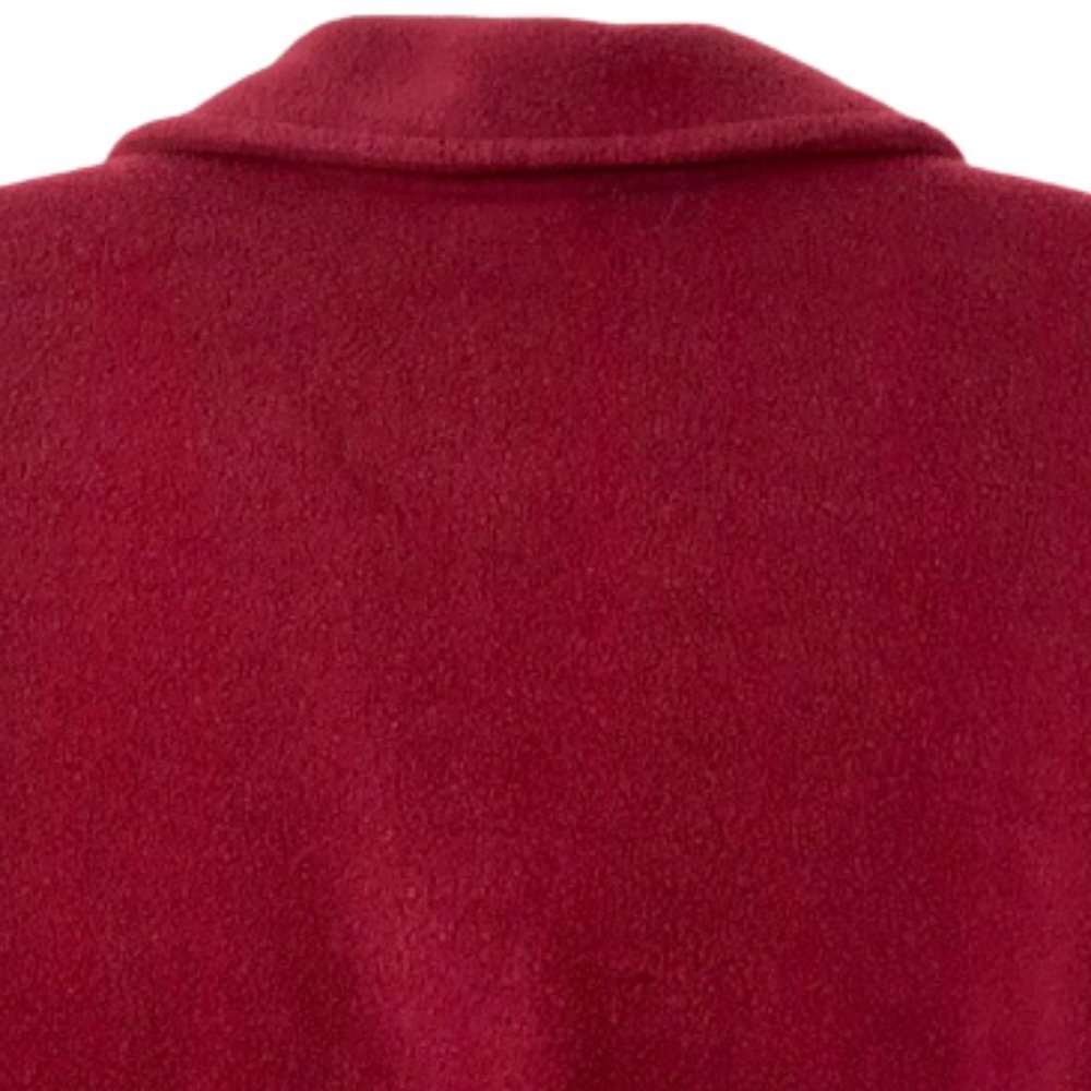 L.L. Bean Maroon Polartec Fleece Blazer Jacket - M - Picture 6 of 11